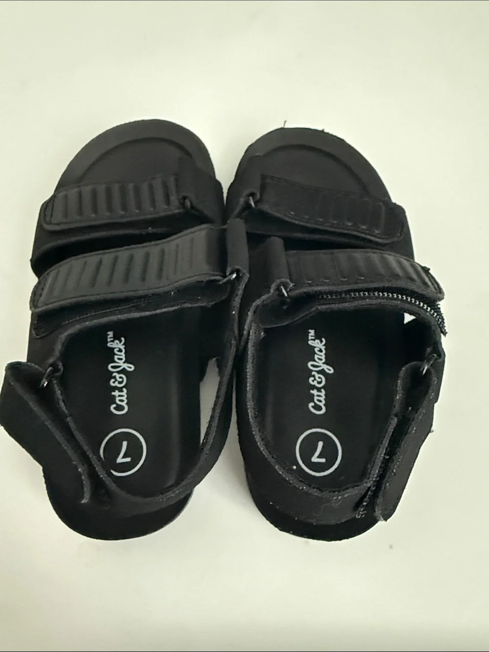Cat & Jack Black Adjustable Strap Sport Sandals